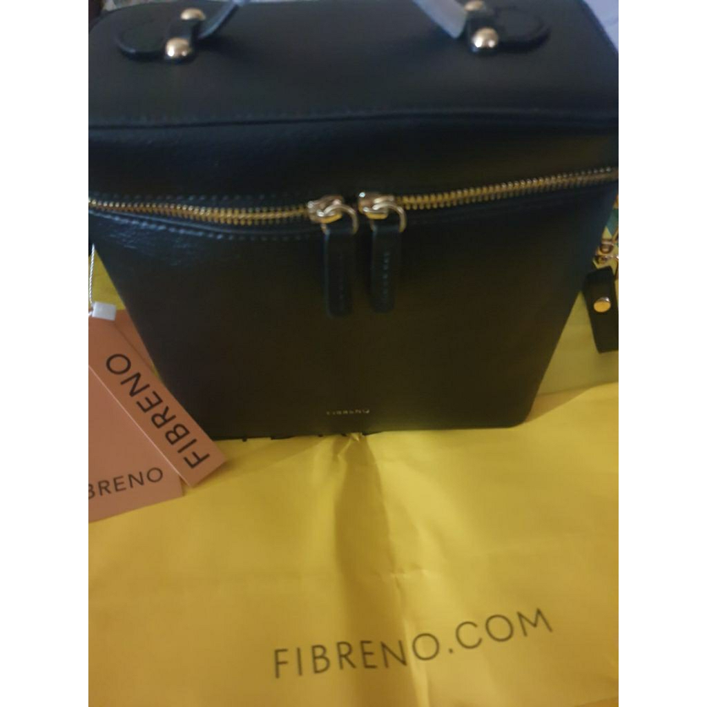 [Ready] Fibreno Vanity Bag Korea/ Vanity Fibreno Bag Shoulder Hand Bag/ Lengkap CharmBag