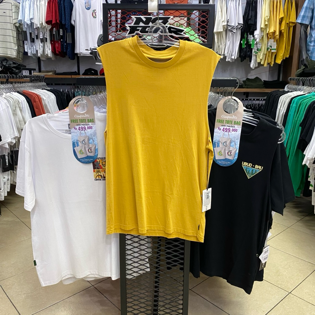 Kaos Singlet Billabong Wave Wash Tee Lime Tank Original