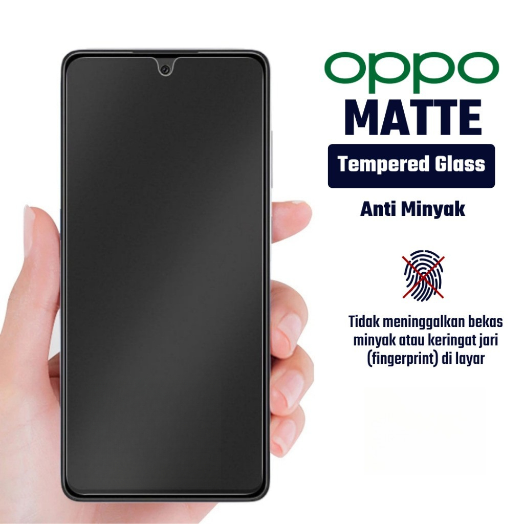 Matte glass full layar oppo A58 A78 anti gores oppo matte full layar