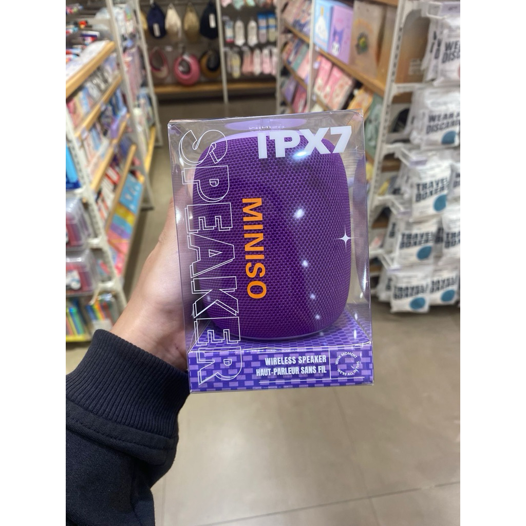 Miniso - IPX7 Fabric Wireless Speaker Model (Purple)