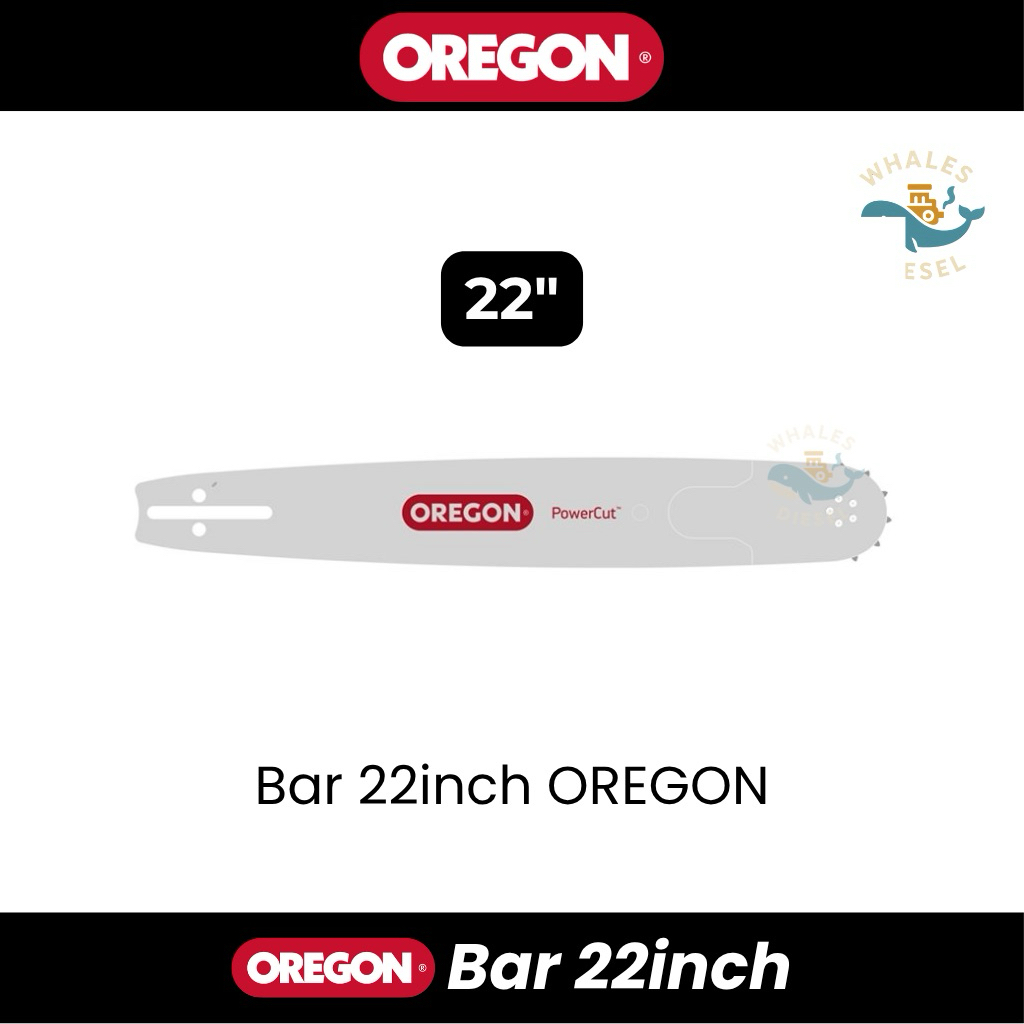 GUIDE BAR 22INCH 38T OREGON ORIGINAL MESIN PEMOTONG KAYU/CHAINSAW/SENSO