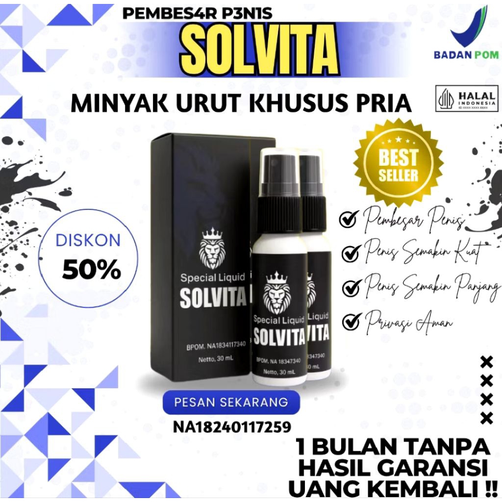 Solvita pembesar kelamin laki-laki | No. 1 Original BPOM