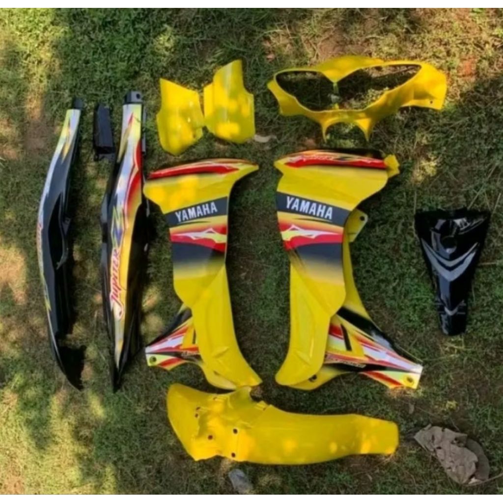 COVER BODYSET HALUS JUPITER Z NEW BURHAN KUNING HITAM