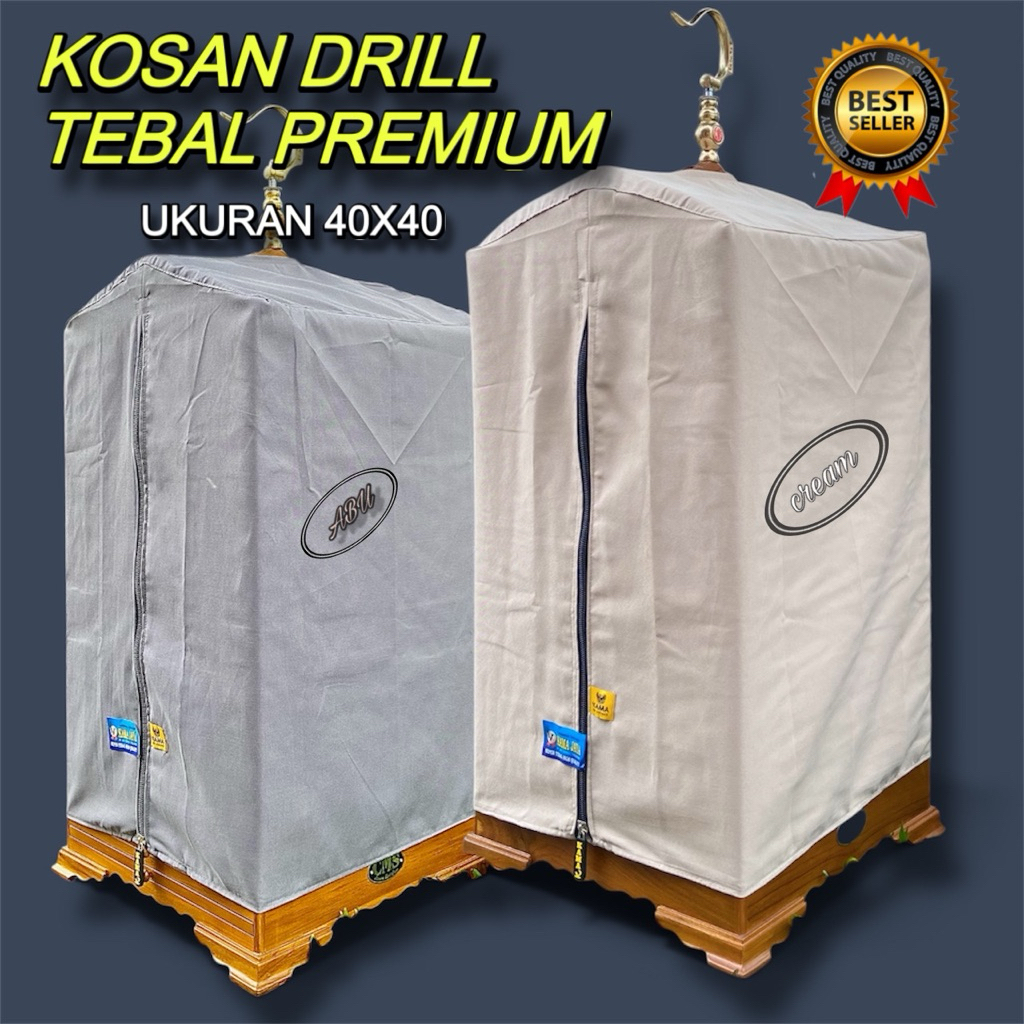 Kerodong Sangkar Kosan Kotak 40x40 Dril Premium Tebal Kerodong Cendet - Krodong Kandang kosan Anti p