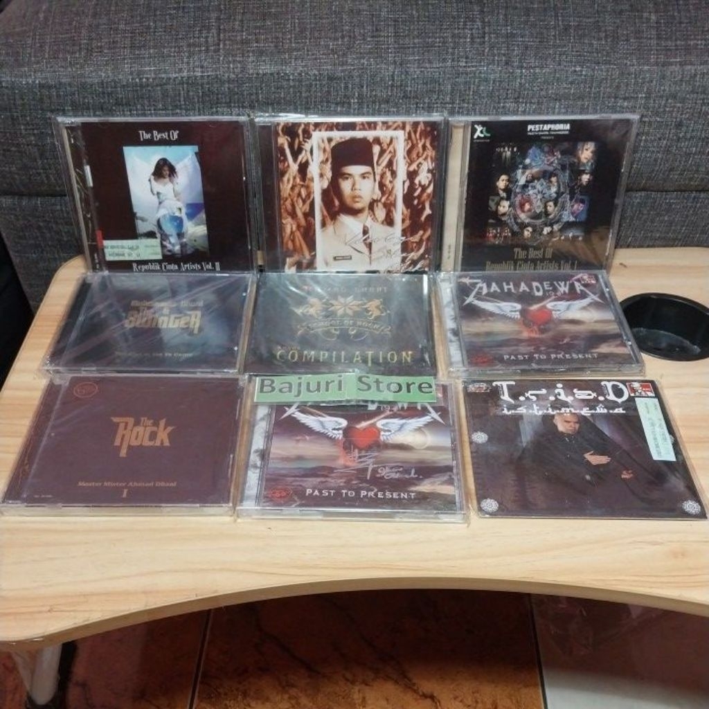 CD  : Dewa 19 + Ahmad Band + The Rock + The Swinger + Maha Dewa 19 + School of Rock + Republik Cinta
