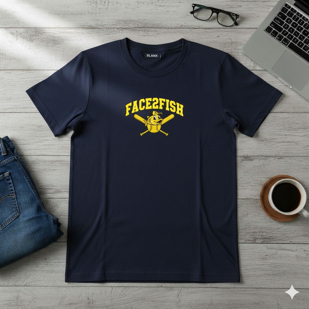 Kaos F2F Baseball Navy
