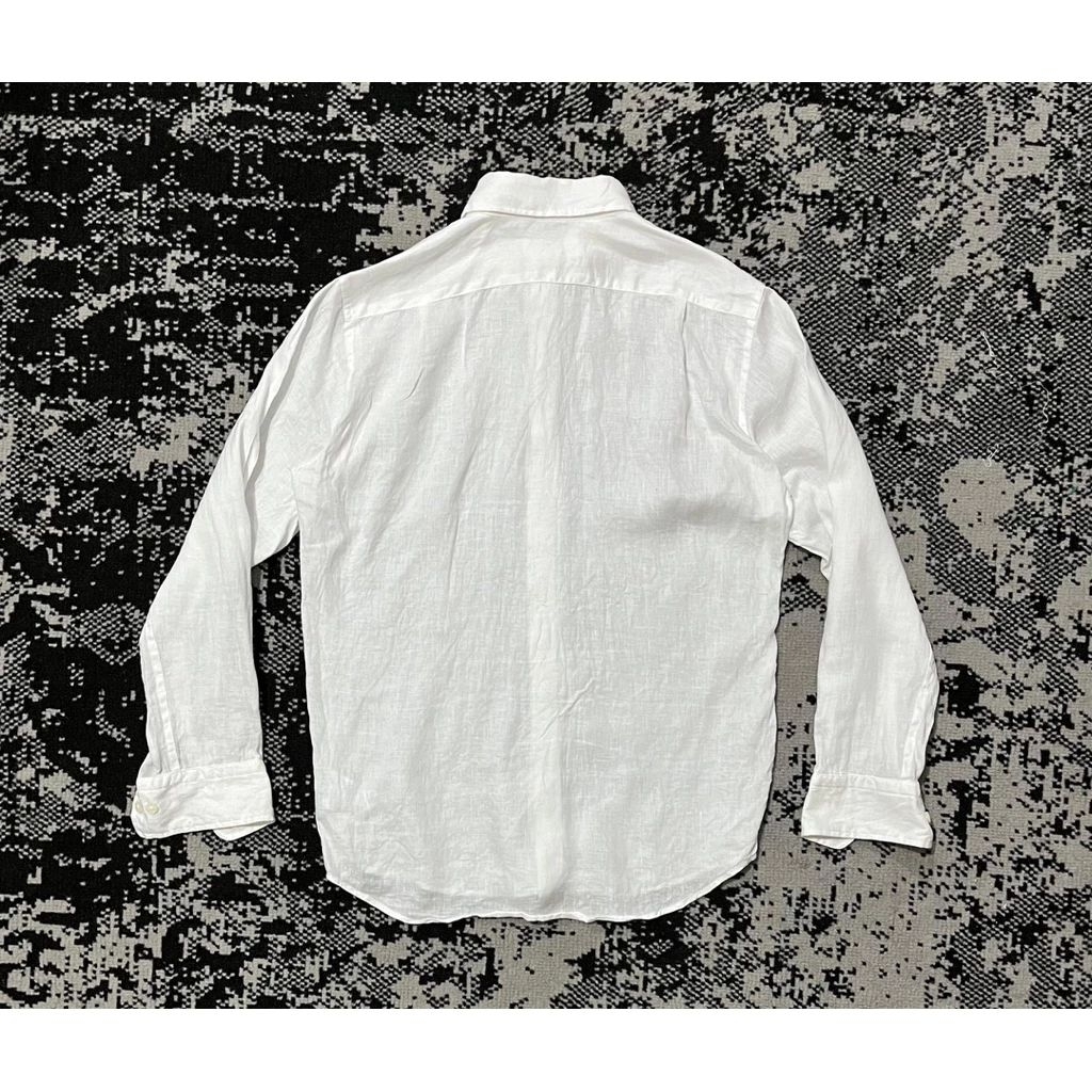 Kemeja Uniqlo Linen Putih Size On Tag S