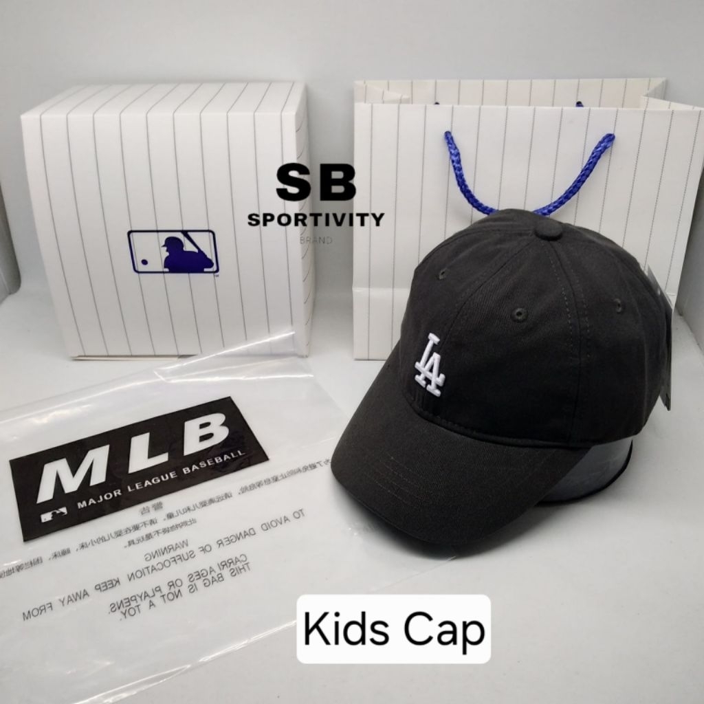 S-512 Topi Baseball Kids MLB LA S Vintage Dark Grey