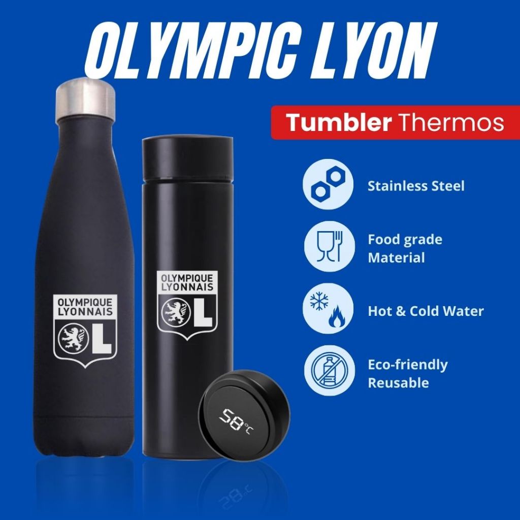 OL LYON - TUMBLER CUSTOM DESAIN LOGO OLYMPIC LYON