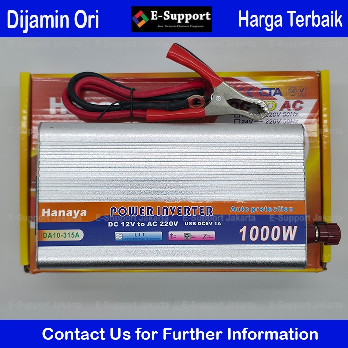ESupport Power Inverter 1000W Terbaik Inverter 1000 Watt DC12V to AC 220V