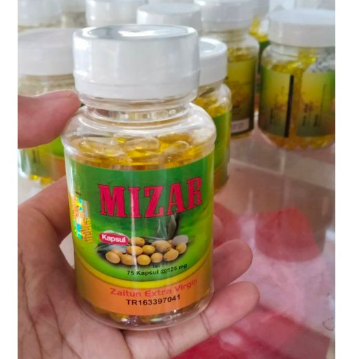 [MIZAR] Minyak Zaitun Mizar Extra Virgin Oil 75 Kapsul - Minyak Zaitun Exta Virgin Oil Mizar 75 kaps
