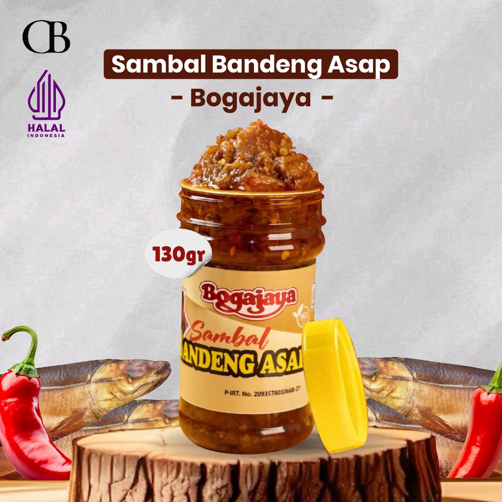 Bogajaya Sambal Bandeng Asap Asli Pedas Gurih Praktis untuk Makan Keluarga, Aroma Asap Khas