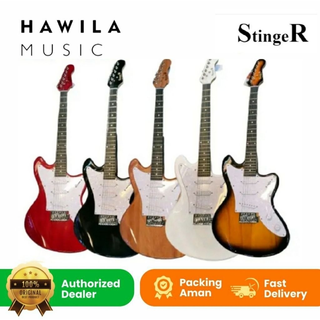 Gitar Elektrik Guitar Electric Stinger SJA10 SJA 10 Jazzmaster Guitar Original