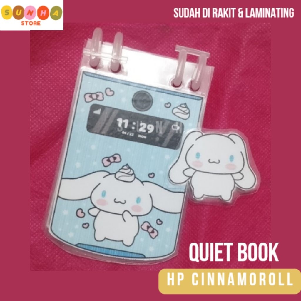 Quiet book hp cinnamoroll / paper doll book hp cinnamoroll / paper doll house hp cinnamoroll
