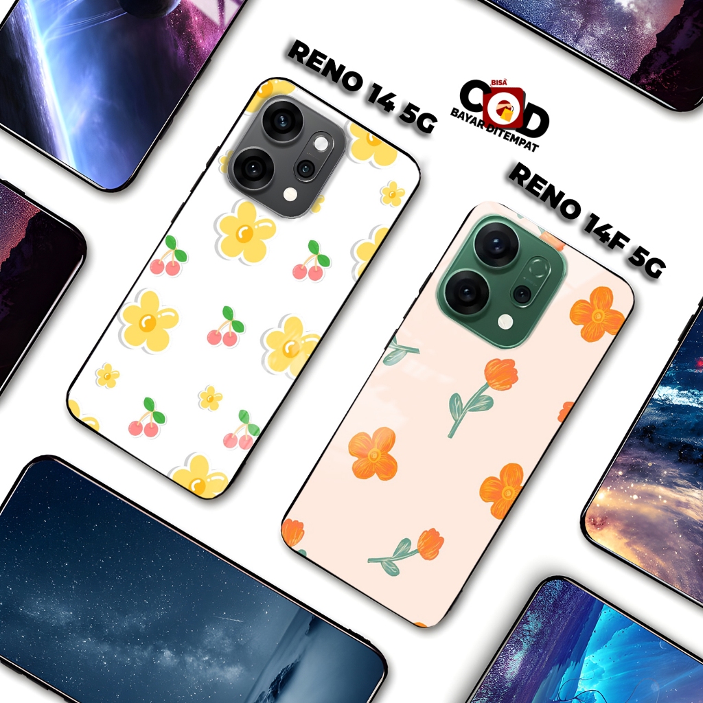 Casing HP Kaca For OPPO RENO 14 SERIES - Case Hp [RK238] rumahkesing