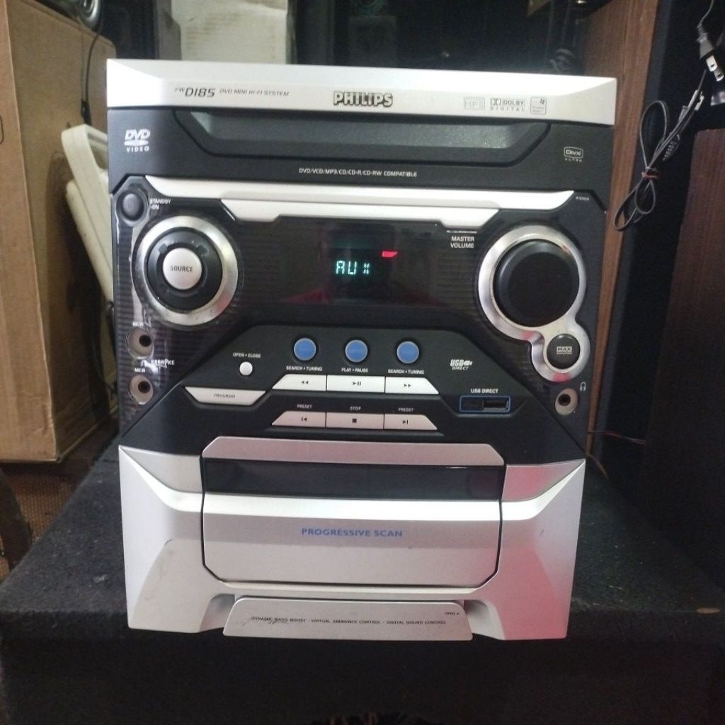 DVD mini hi-fi system hifi head compo Philips fwd185 full original