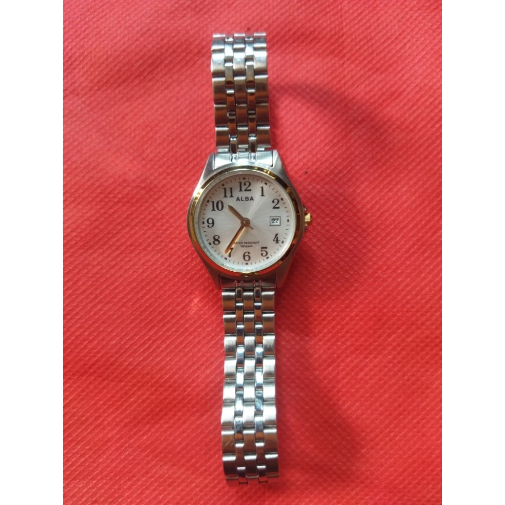 Jam Tangan Wanita Alba Preloved / 2nd Quartz ( Batere ) Original