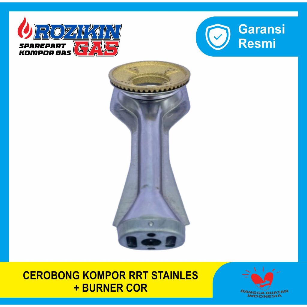 CEROBONG KOMPOR RRT STAINLES + BURNER COR