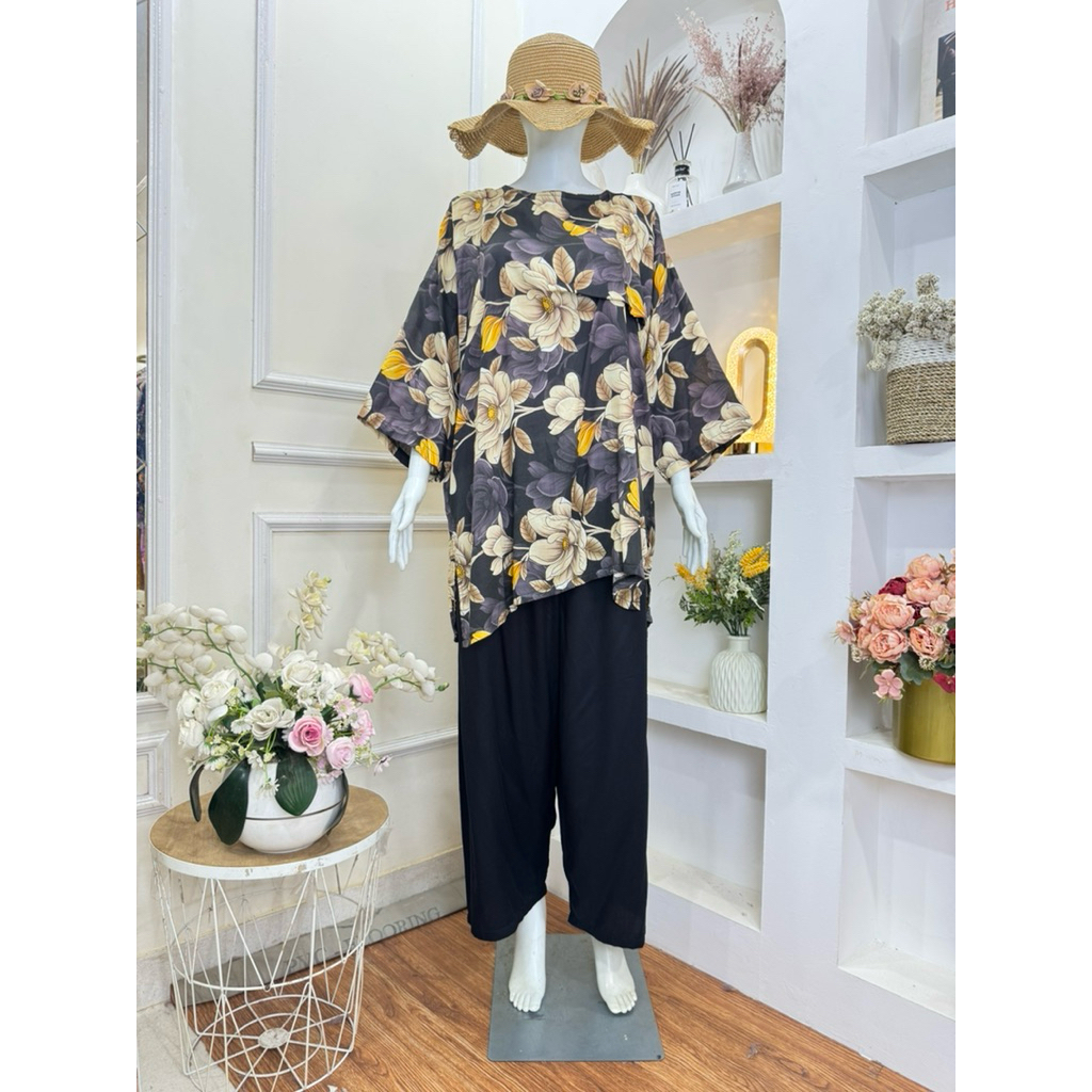 SETCEL KAFTAN BAHAN RAYON PREMIUM DAN RAYON TWILL