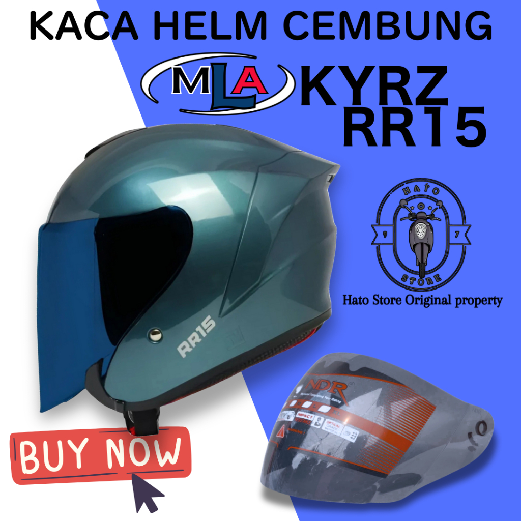 Kaca Helm MLA KYRZ RR15 Visor Helmet CEMBUNG venom open ganteng 2 MLA HELMET kyrz1 kyrz2 RR15