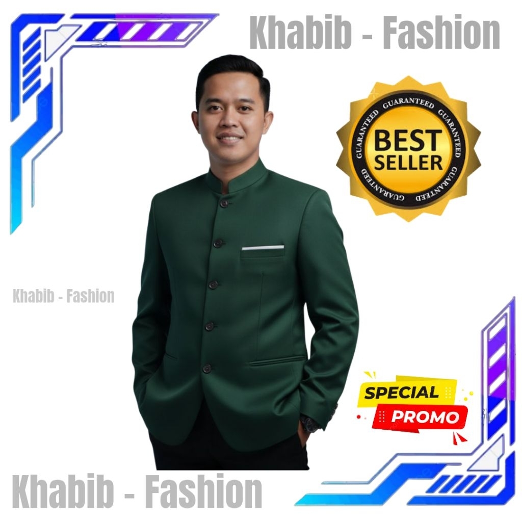 JAS KOKO JASKO MANDARIN PRIA WARNA HIJAU BOTOL