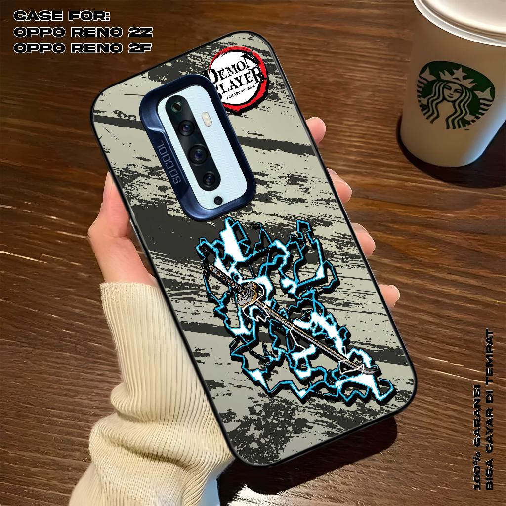 Case OPPO RENO 2Z - RENO 2F - Casing Tecno Premium Matte Hard Casing - Case IMD - Case Hologram Moti