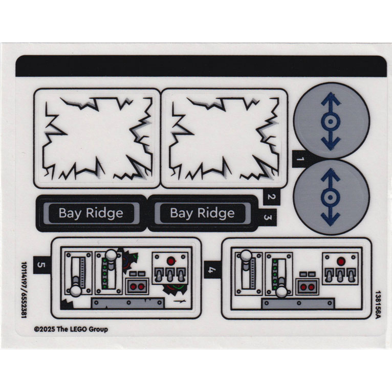 Lego Sticker Part 76321stk01 Sticker Sheet for Set 76321 - (10114197/6552381)