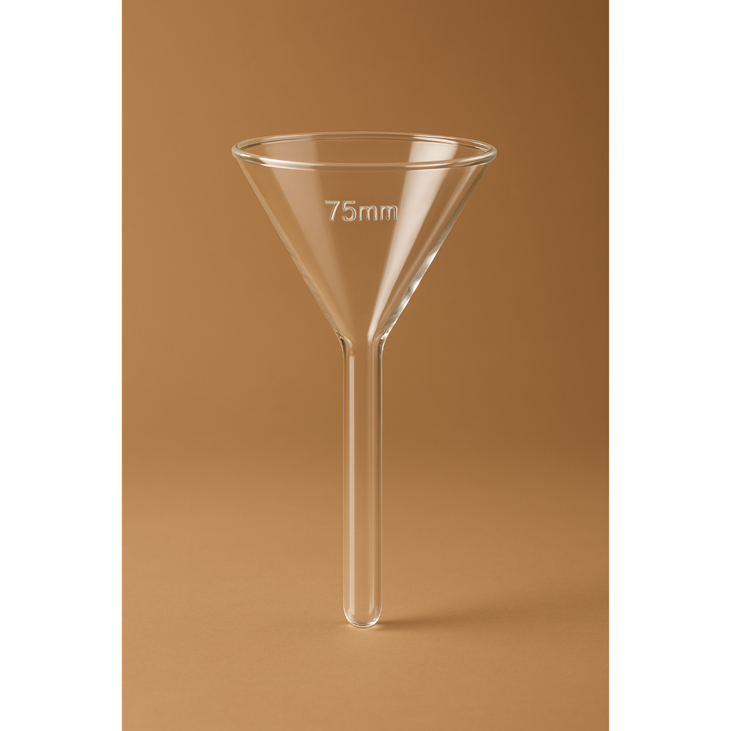 Funnel / corong kaca diameter 75 mm (7,5 cm) Corong Kaca 7.5cm