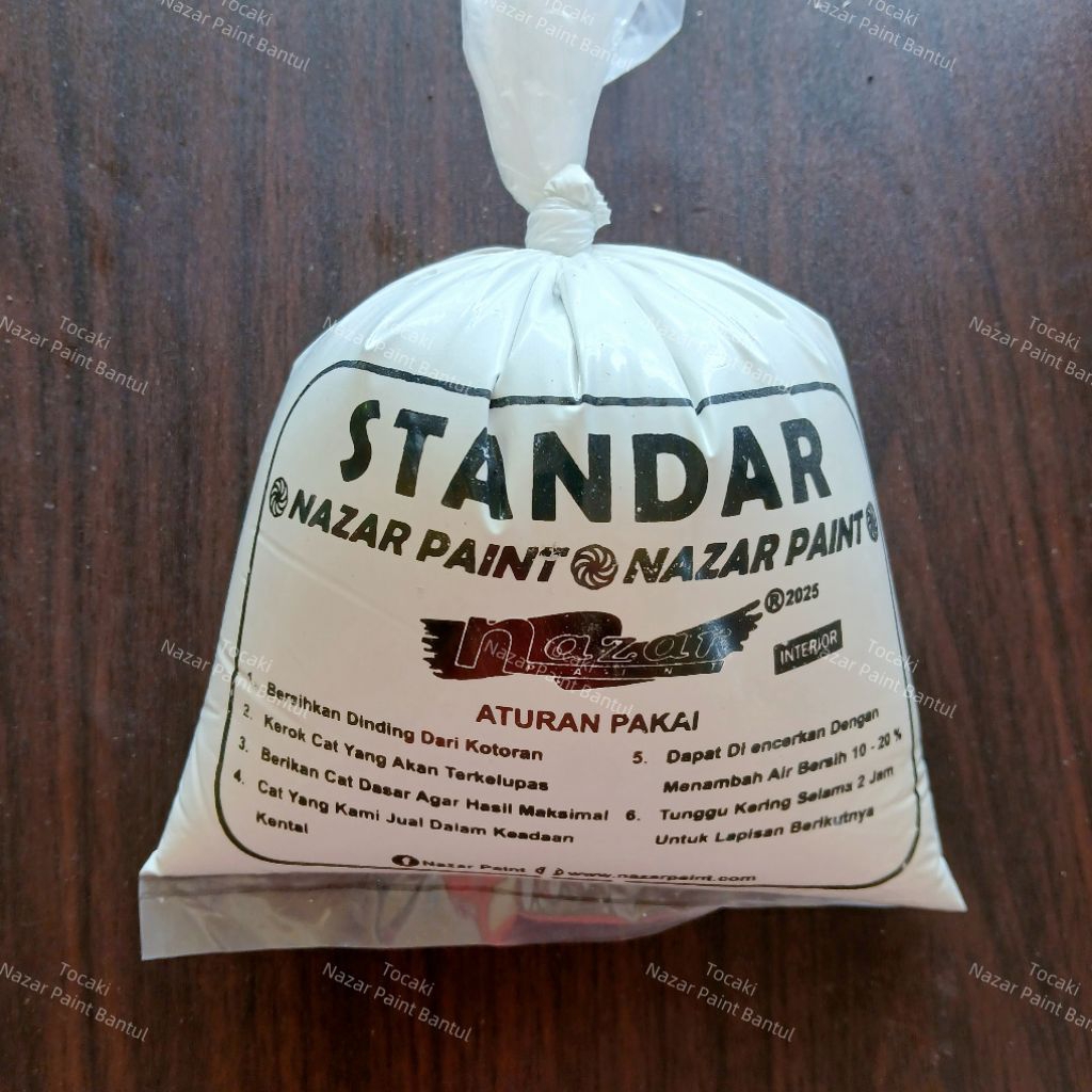 Cat akrilik kualitas Standar kemasan 1 kg; cat kiloan; cat ekonomis & efisien; cat murah gak murahan