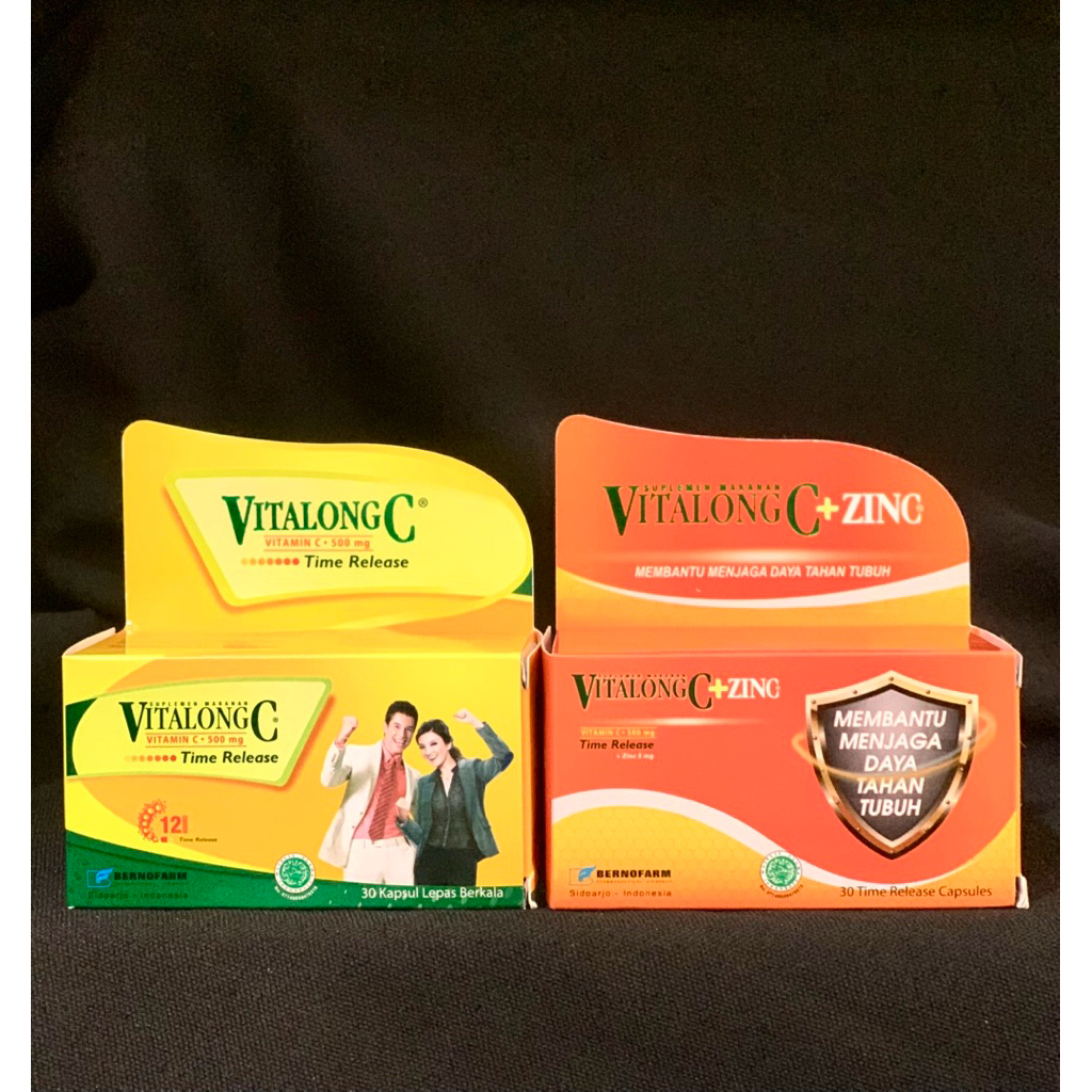 Vitalong C 30 kapsul dan Vitalong C+Zinc 30 kapsul