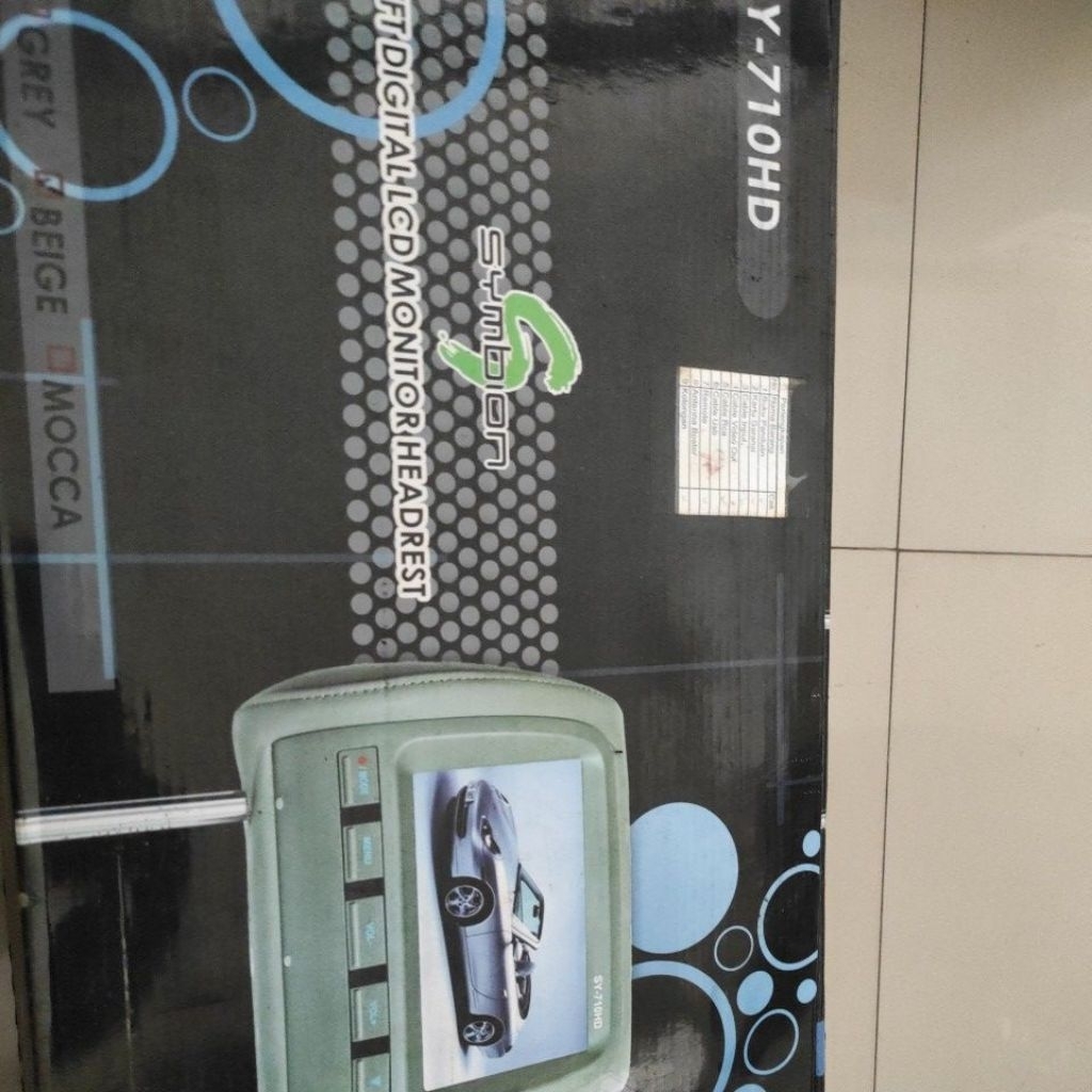 TV Headrest - Symbion SY-710HD Termurah - BARANG BARU STOCK LAMA