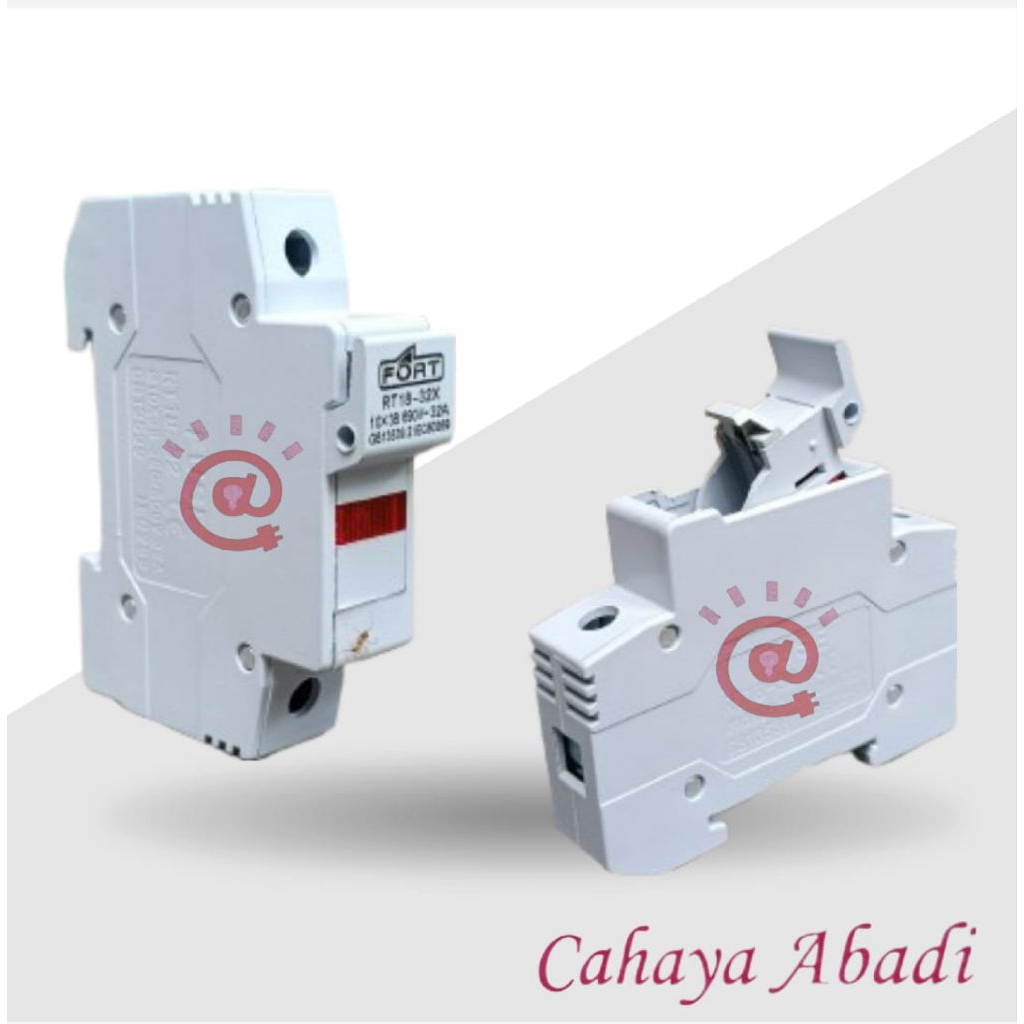 Din Rail Mounting Fuse Holder With Lamp Model MCB