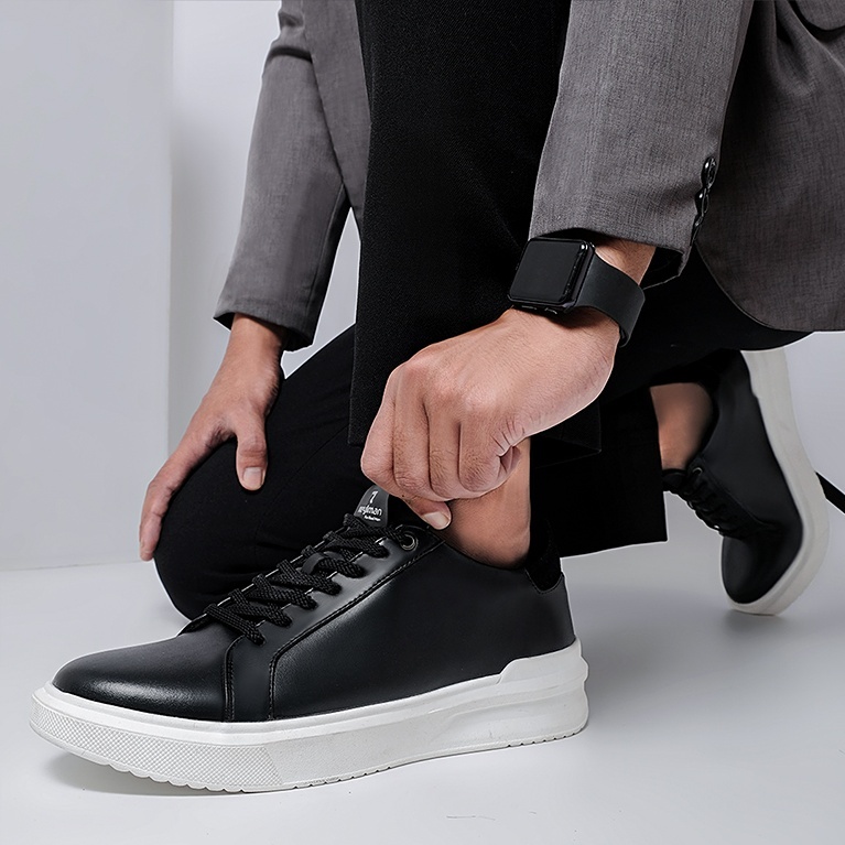 REYL MAN ORI x uawindonesia - SEPATU REYL MAN ROYAL BLACK | Sepatu Sneakers Hitam Pria Kasual