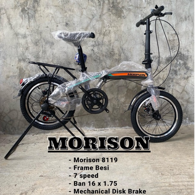 Sepeda Lipat ring 16 Morison | Sepeda Lipat Morison ukuran 16 inch
