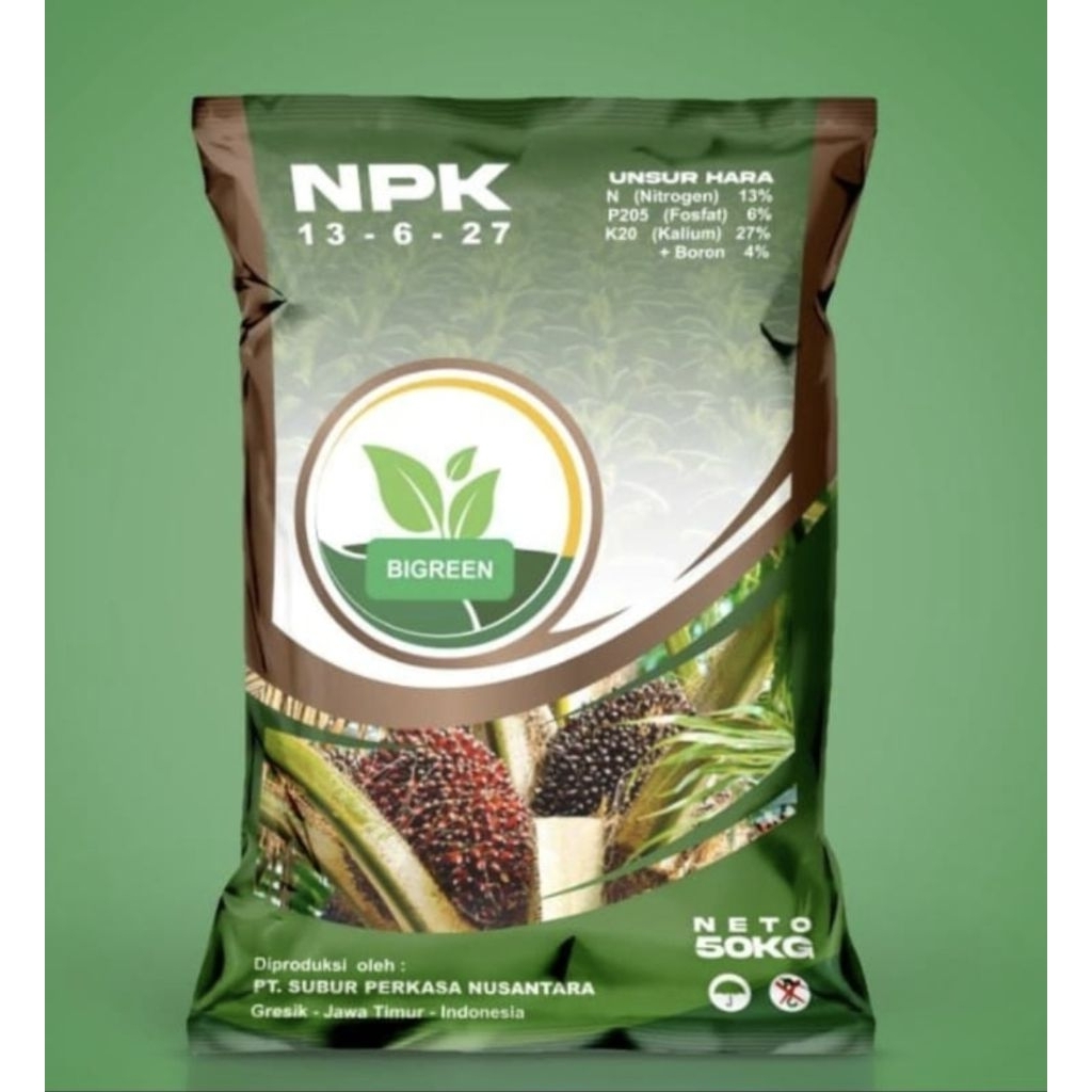 NPK 13 - 6 - 27 Reepack kemasan 500 g plastik klip bening