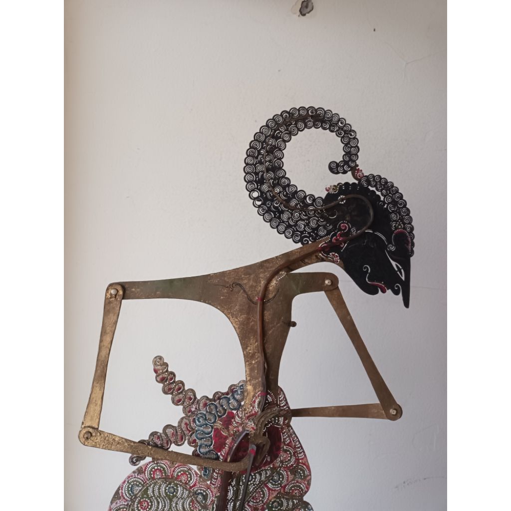 Wayang kulit asli lawas Arjuna