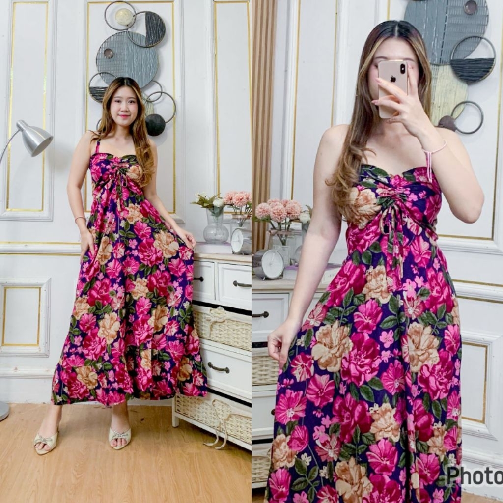 daster bali panjang tali pundak stella