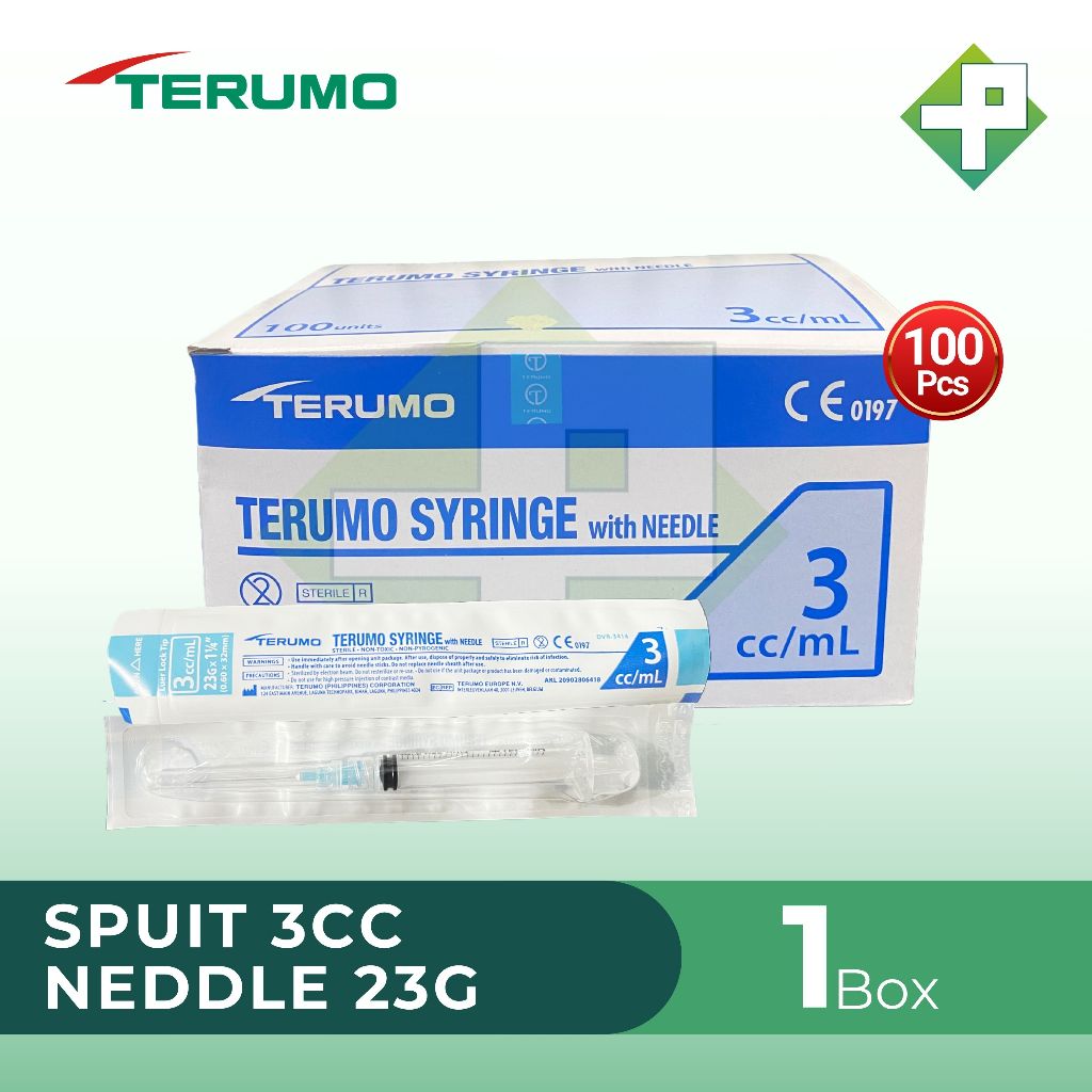 Terumo Spuit 3cc Needle 23G / Spuit 3ml BOX