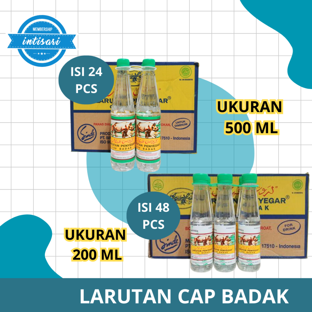 Larutan Botol Cap Badak 200ml & 500ml (DUS)