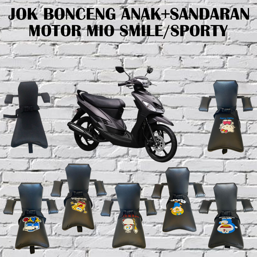 JOK BONCENG ANAK + SANDARAN UNTUK MOTOR MIO SMILE/SPORTY