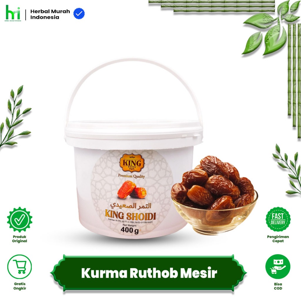 Kurma Shoidi Ember 400gr - Kurma Ruthob Mesir Premium Saudi Ruthob Dates