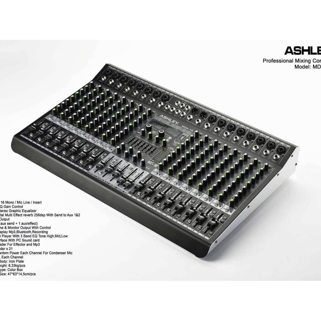 mixer audio ashley mdx16 mdx 16 (16channel) original