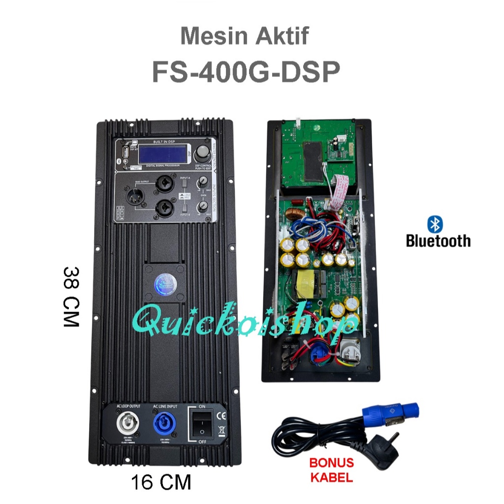 Power Kit DSP  FS 400G / Mesin Speaker Active dsp FS-400G Bluetooth