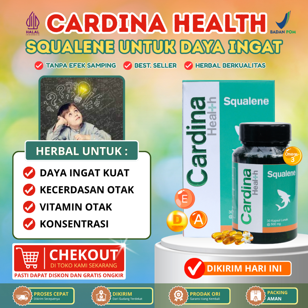 Vitamin Nutrisi Otak, Penambah Daya Ingat Kecerdasan Otak Penambah Daya Ingat Omega 3 DHA AHA