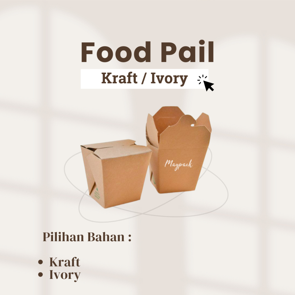 FOOD PAIL - RICE BOX PAPER, PAPER FOOD, KEMASAN MAKANAN