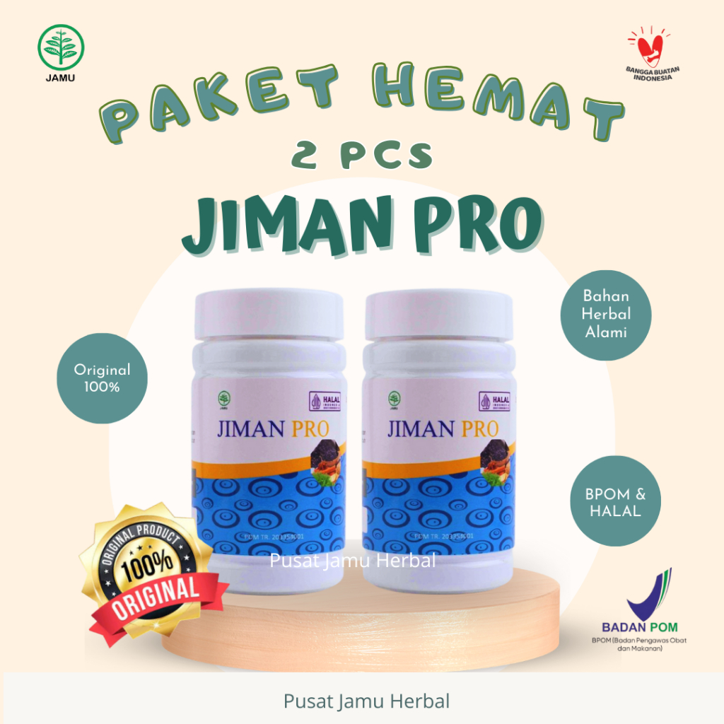 PAKET HEMAT 2 PCS JAMU KAPSUL JIMAN PRO LEBIH HEMAT ORIGINAL