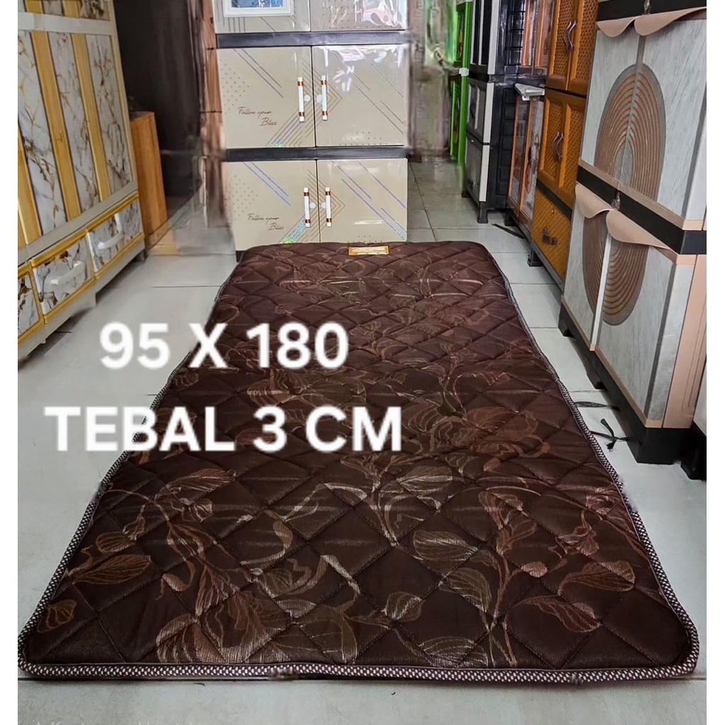 ( Instan Kurir ) KASUR SAFIRA TRAVELBED BUSA TIPIS 3 CM 1 BADAN 95 x 180