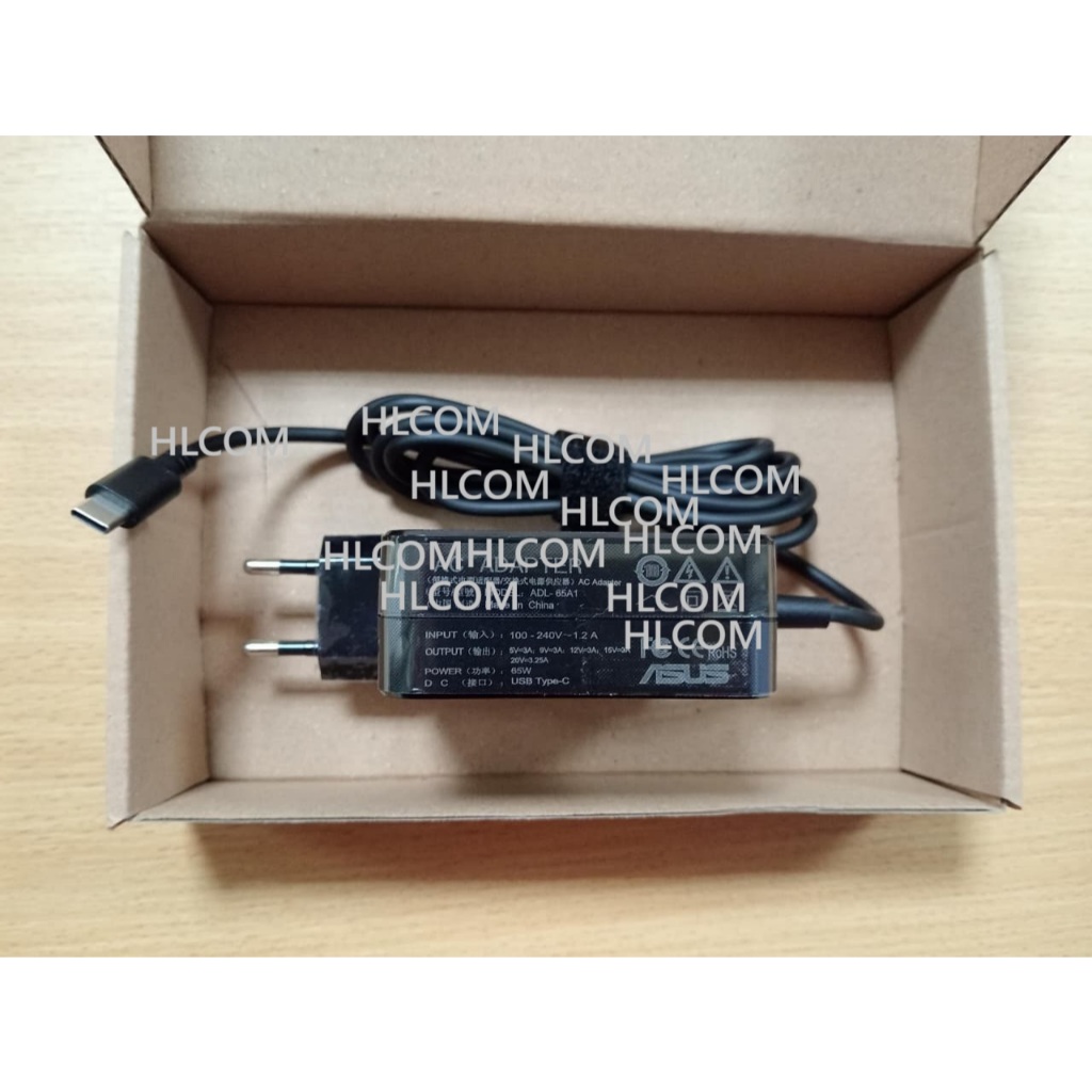 ORIGINAL Charger Adaptor Asus Zenbook Q408 Q408UG Type C 65W 20V 3.25A
