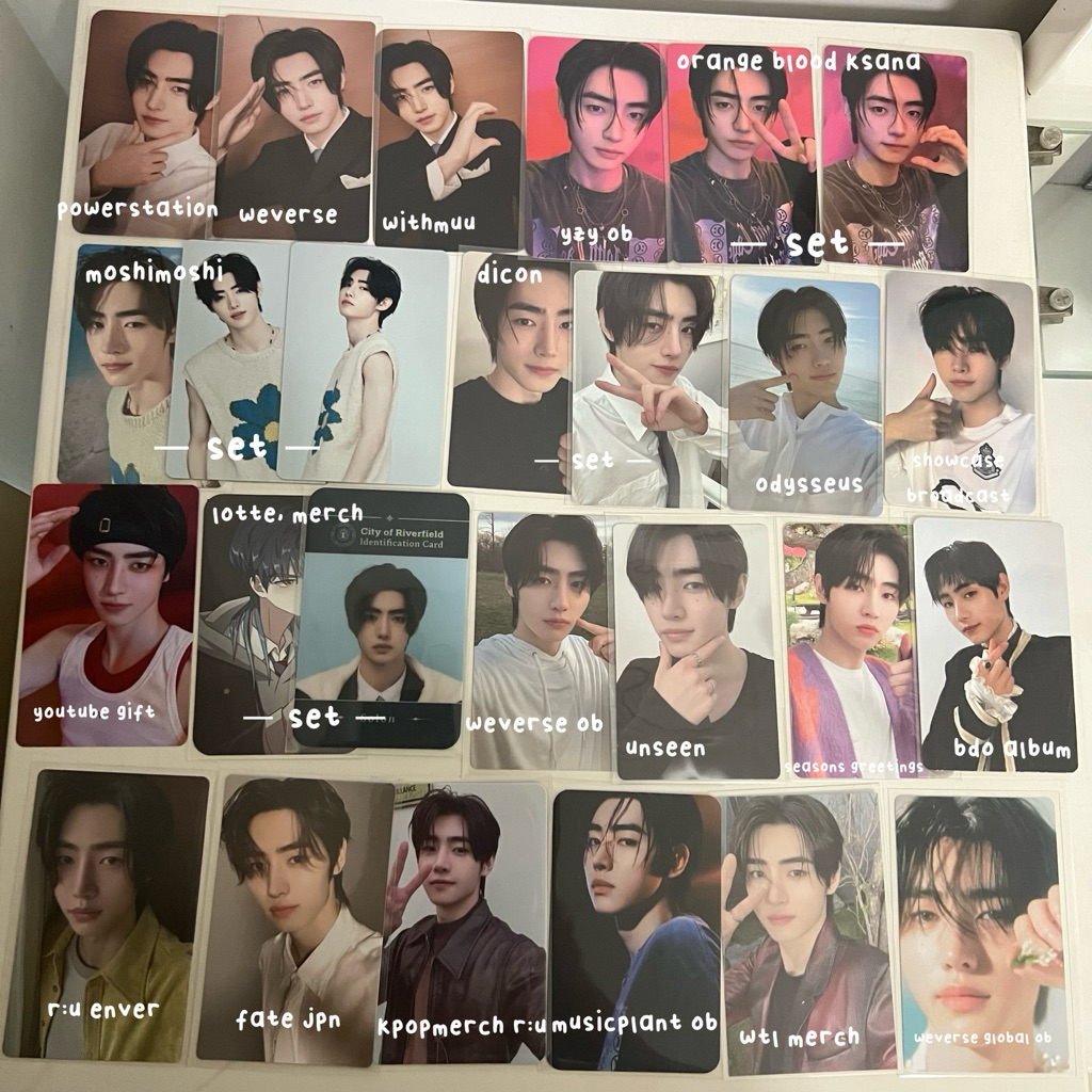 ( ready - stock ) wts aab sunghoon enhypen official photocards romance untold desire unleash orange 