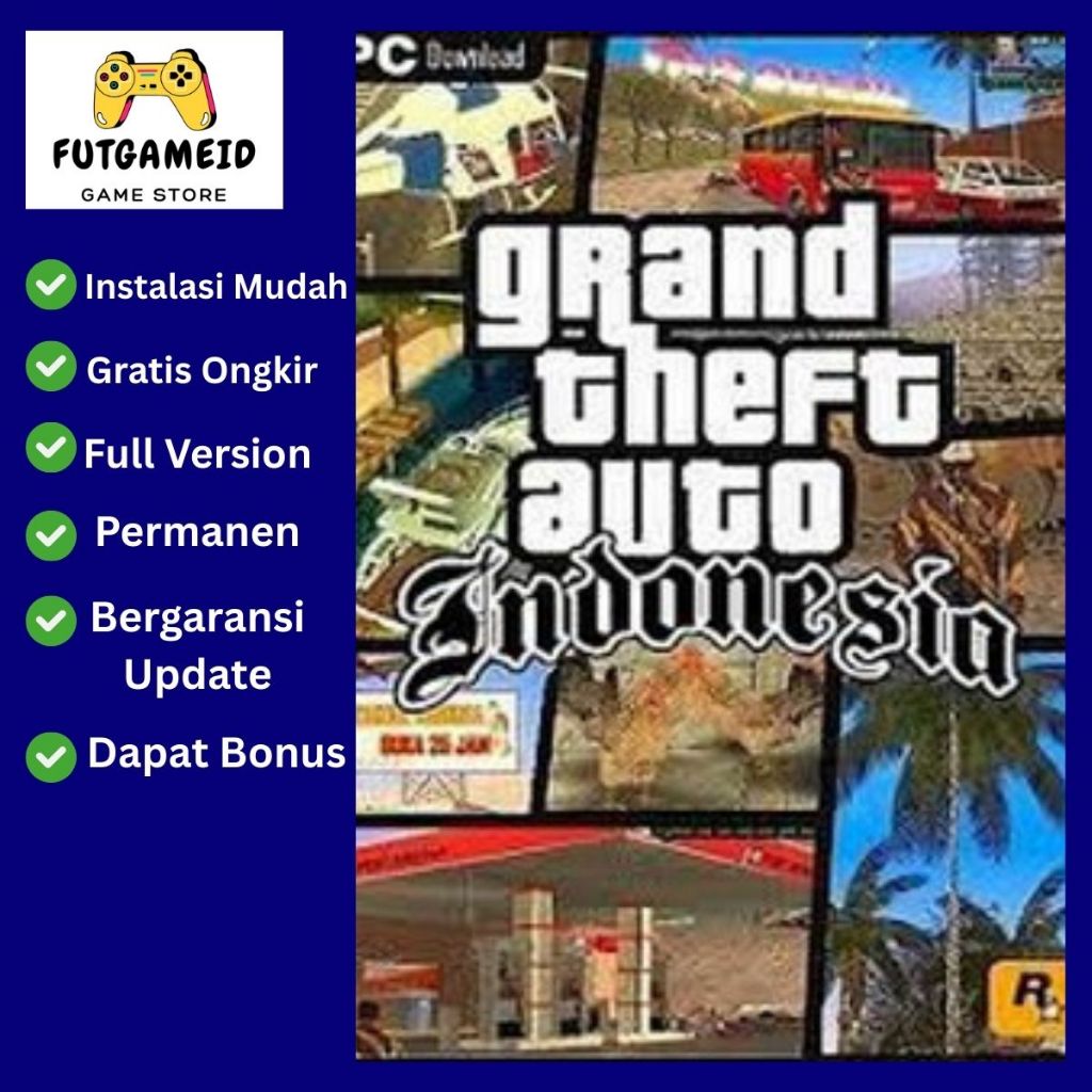 Game Pc Gta Sa Indonesia Mod - Murah ,Permanen 100% ,Full Offline ,Gratis Ongkir